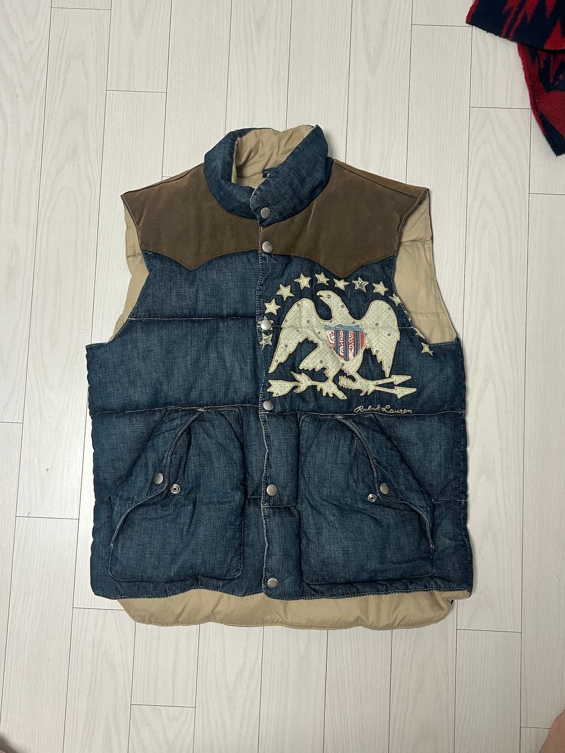 데님 앤 서플라이 데님 패딩 베스트 상품이미지1