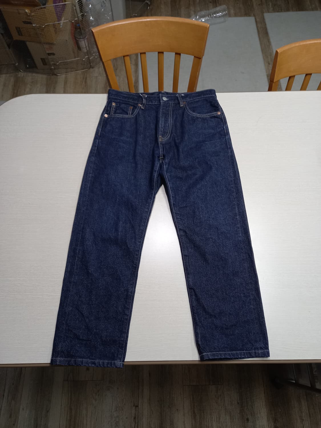 30 유니끌로 셀비지 일자진 진청 30-146 상품이미지1