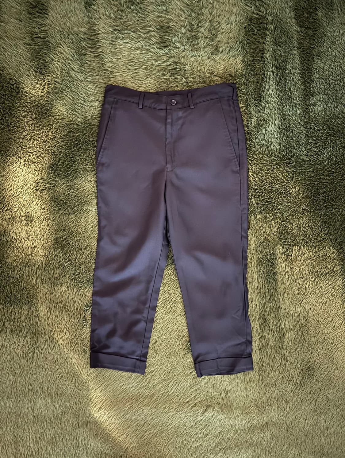 [XS] 꼼데가르송 블랙 16ss 폴리 크롭 팬츠 상품이미지1