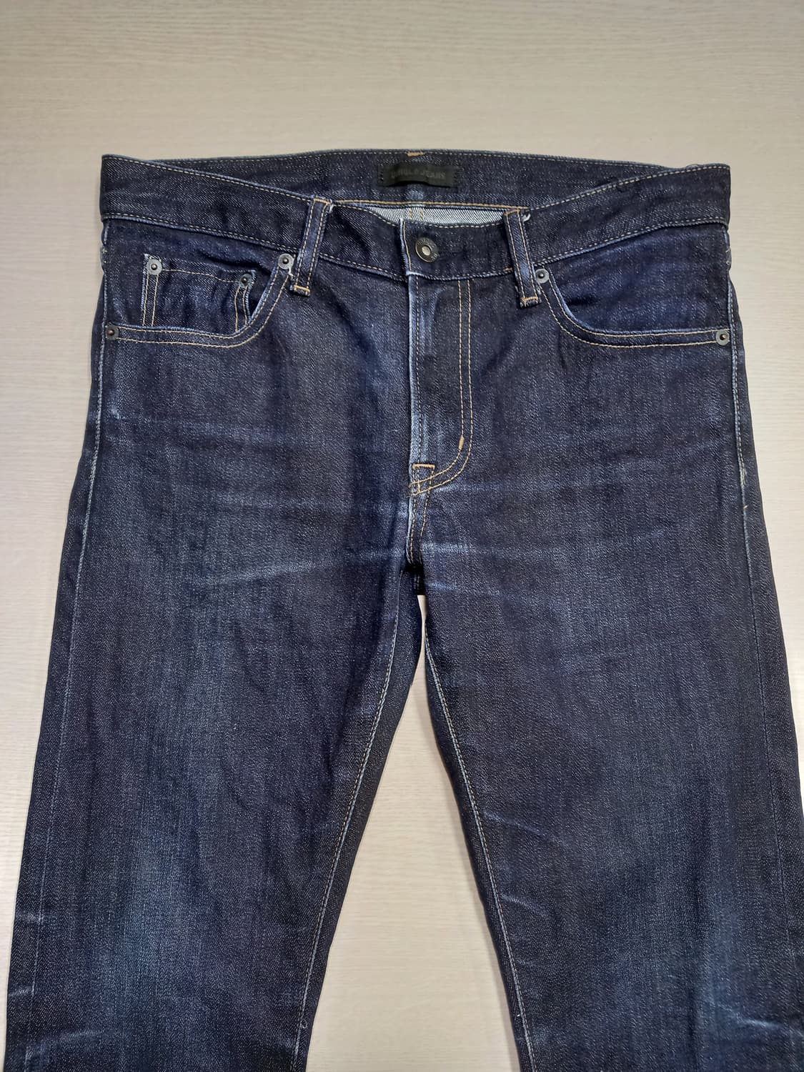 30 유니끌로 셀비지 스판 슬림일자진 진청 30-152 상품이미지3