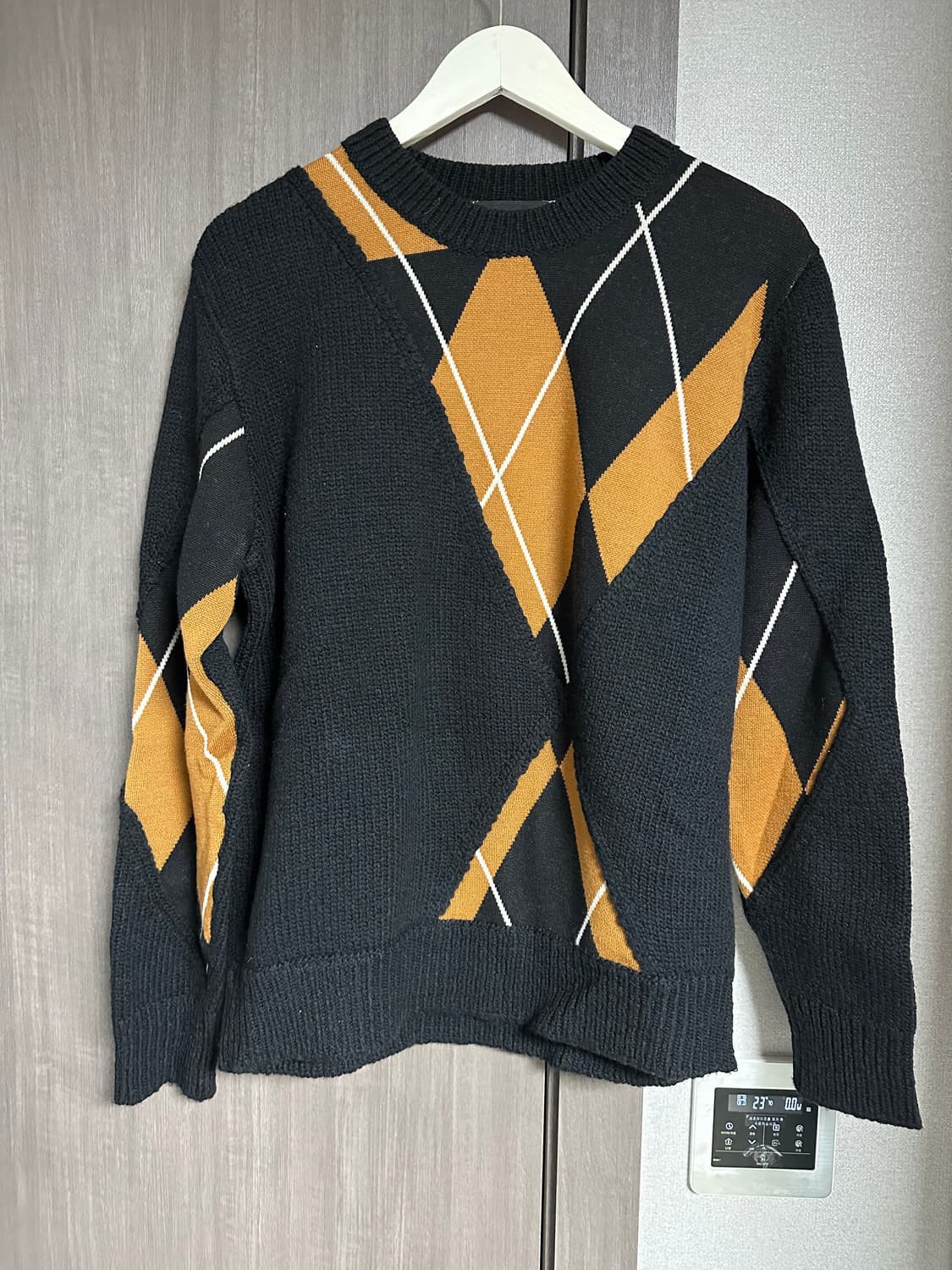 3.1 필립림 아가일 패턴 니트 L 상품이미지1