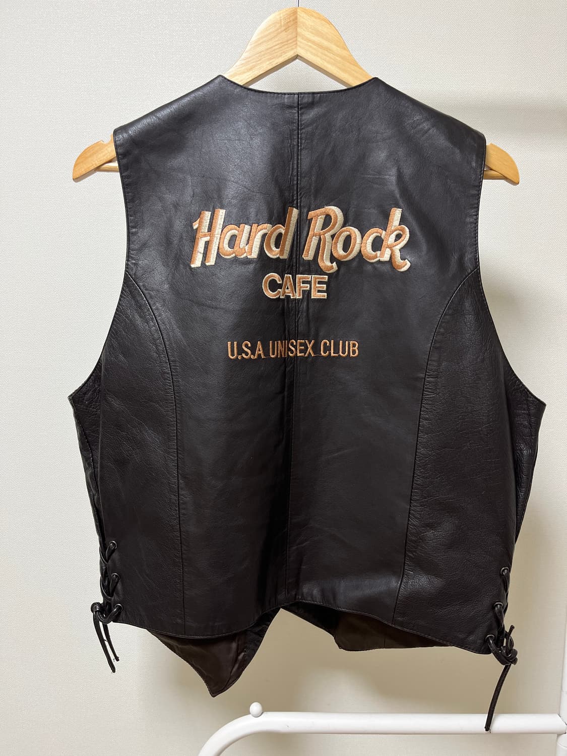 Hard Rock Cafe 가죽 조끼 하드락카페 상품이미지2