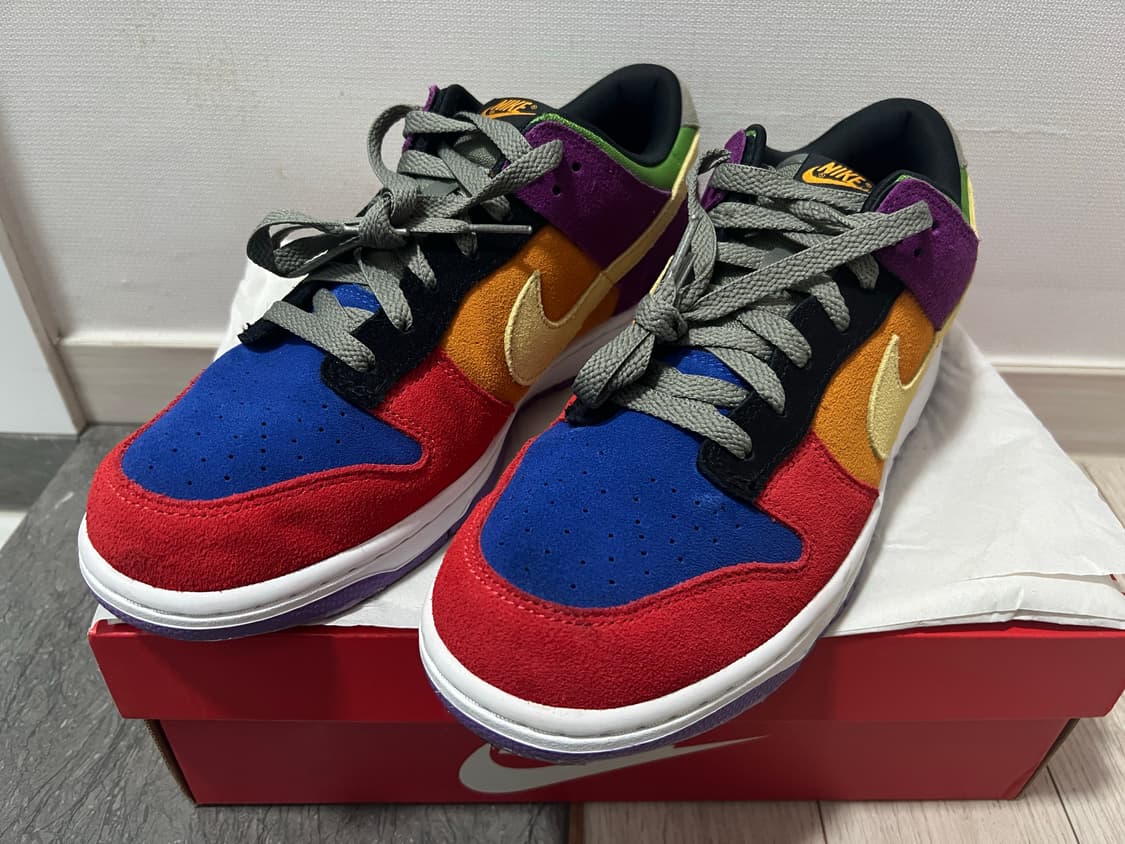 나이키 덩크 로우 바이오테크 레인보우 거의 새것(280) 상품이미지1