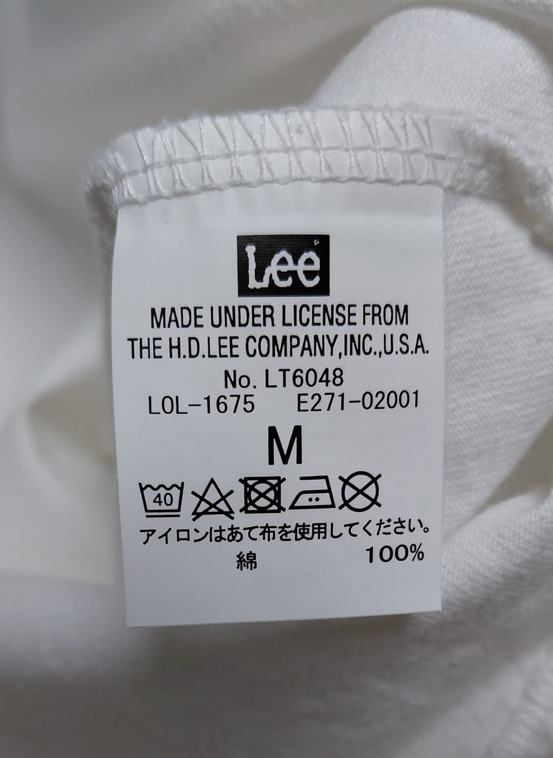[M] Lee(리) 오버핏 사각 박스 로고 라운드 헴 반팔 티셔츠 상품이미지6
