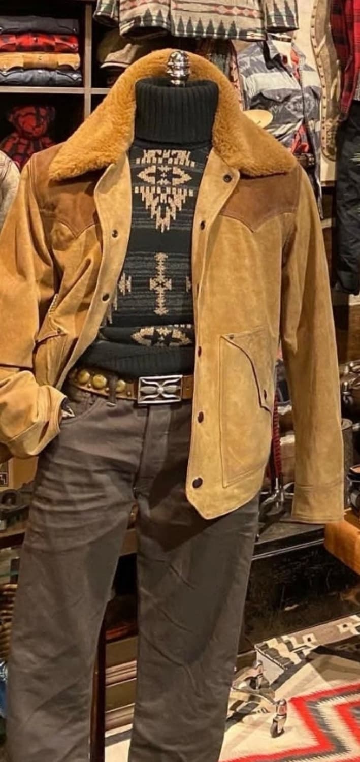 RRL 더블알엘 시어링 러프아웃 스웨이드 m 상품이미지1