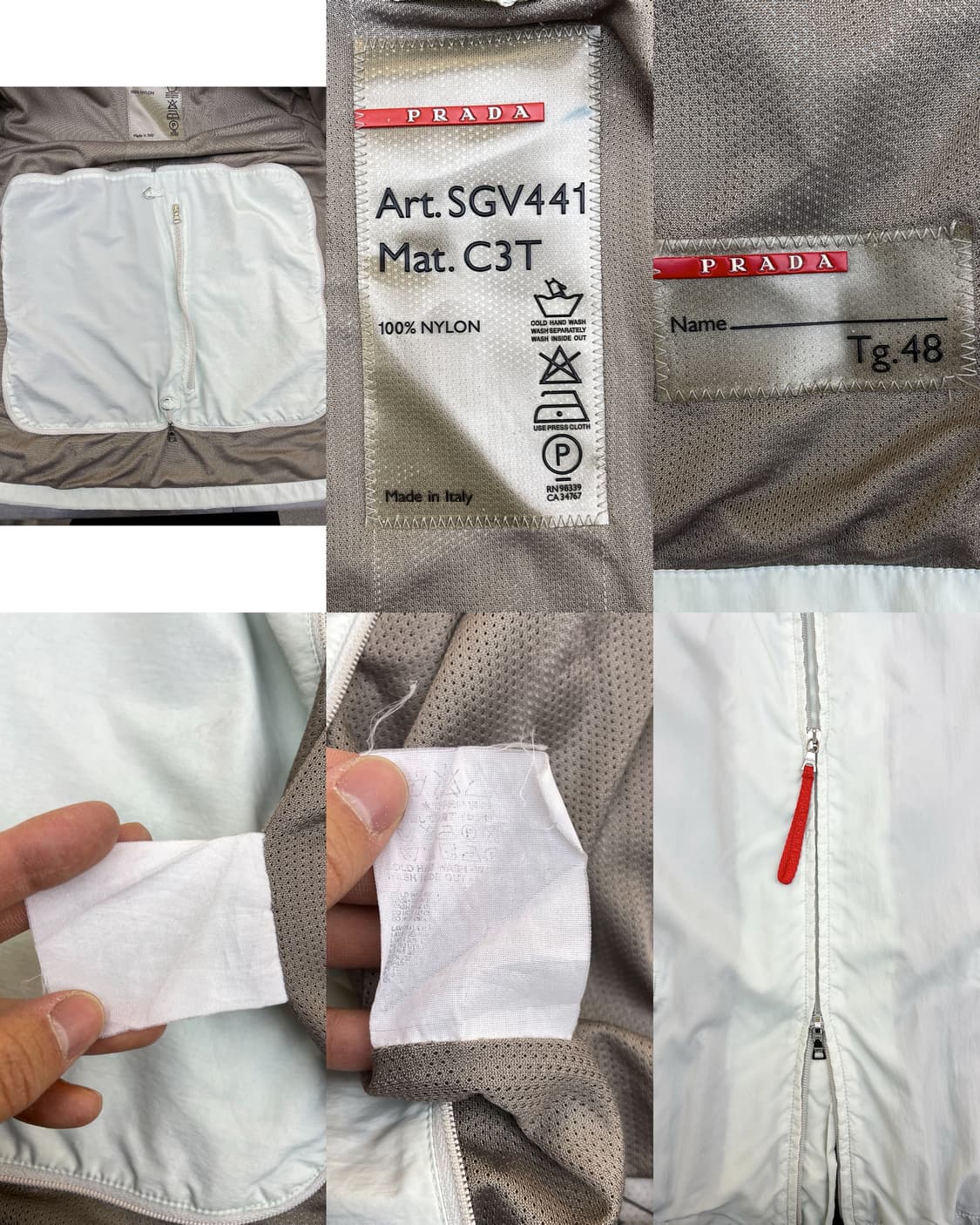 프라다 Sgv 441 스포츠 패커블 자켓 상품이미지5