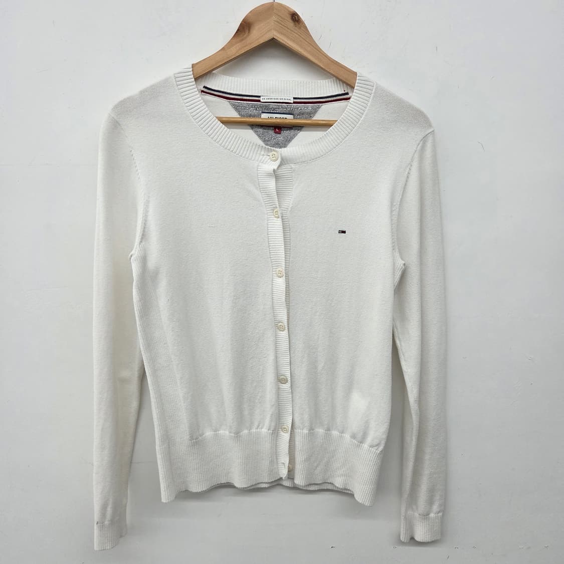 타미힐피거 화이트 가디건 여성 L 상품이미지2