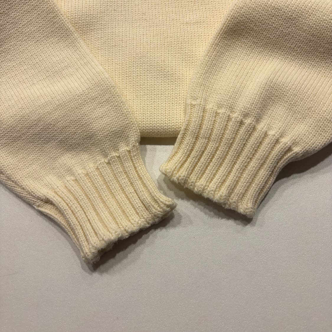 [L] 건지울른스 Guernsey 피셔맨 아이보리 니트 스웨터 D644 상품이미지6