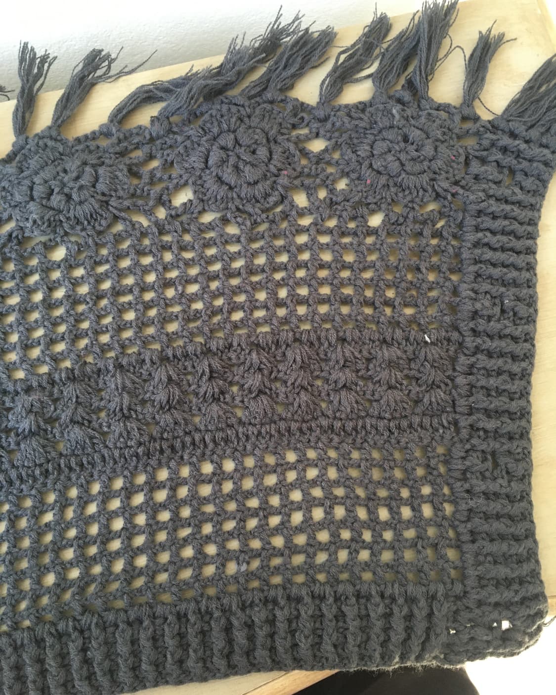  fringe net cape 상품이미지3