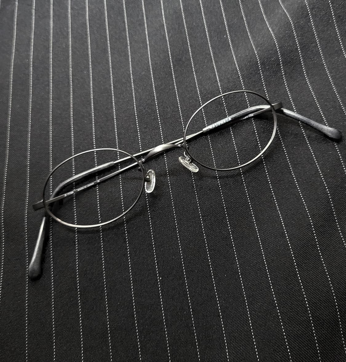 마수나가 블랙 B 티탄 안경 상품이미지1