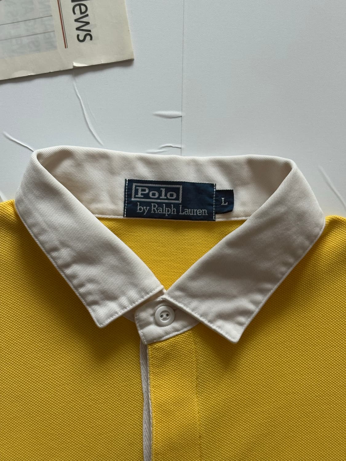 Polo 폴로랄프로렌 옐로우 럭비 카라티  상품이미지4