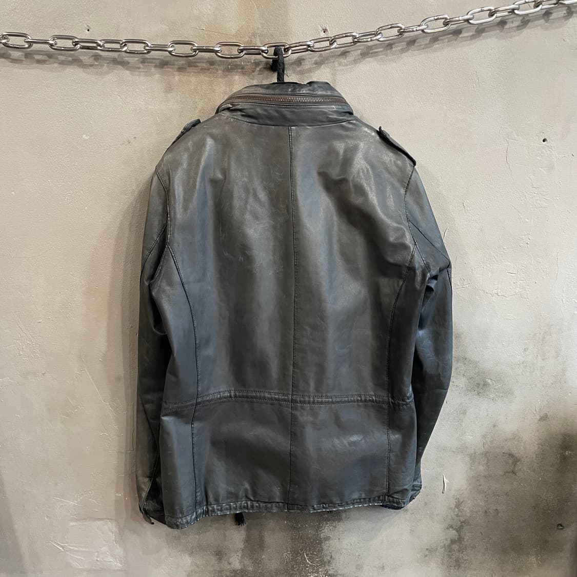 시시 M-65 레더 자켓 상품이미지4