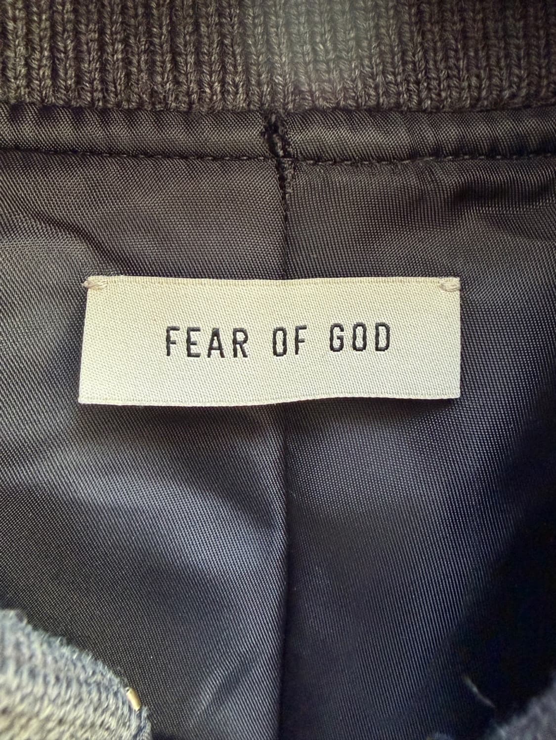 피어오브갓 이터널 나일론 트윌 봄버 자켓 블랙 FEAR OF GOD ET 상품이미지3
