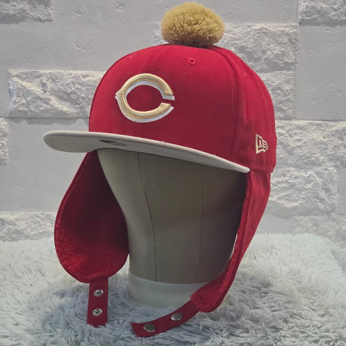 L9-2:뉴에라 59FIFTY 신시내티 레즈 윈터이어플랩 볼캡 7 3/8 상품이미지9