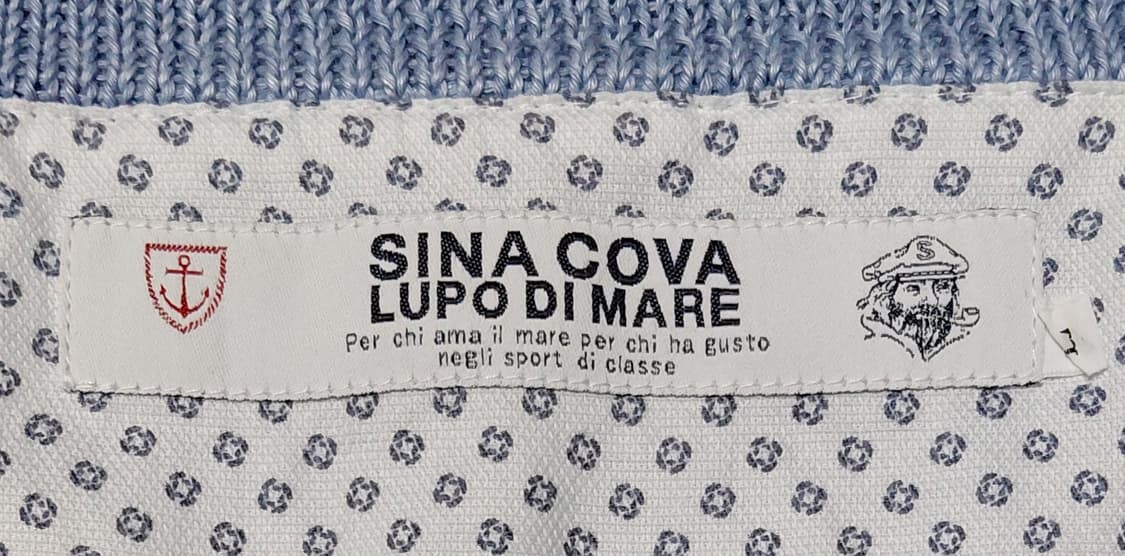 [L] 시나코바(SINA COVA) 린넨 100% 마린 카디건 - 블루 상품이미지6