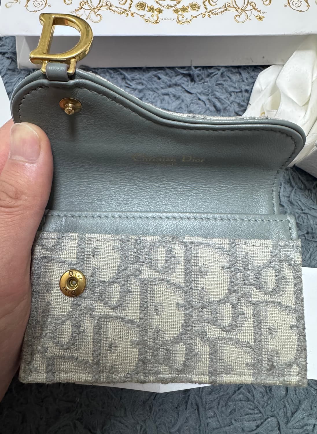 디올 새들 여성 카드지갑 상품이미지3