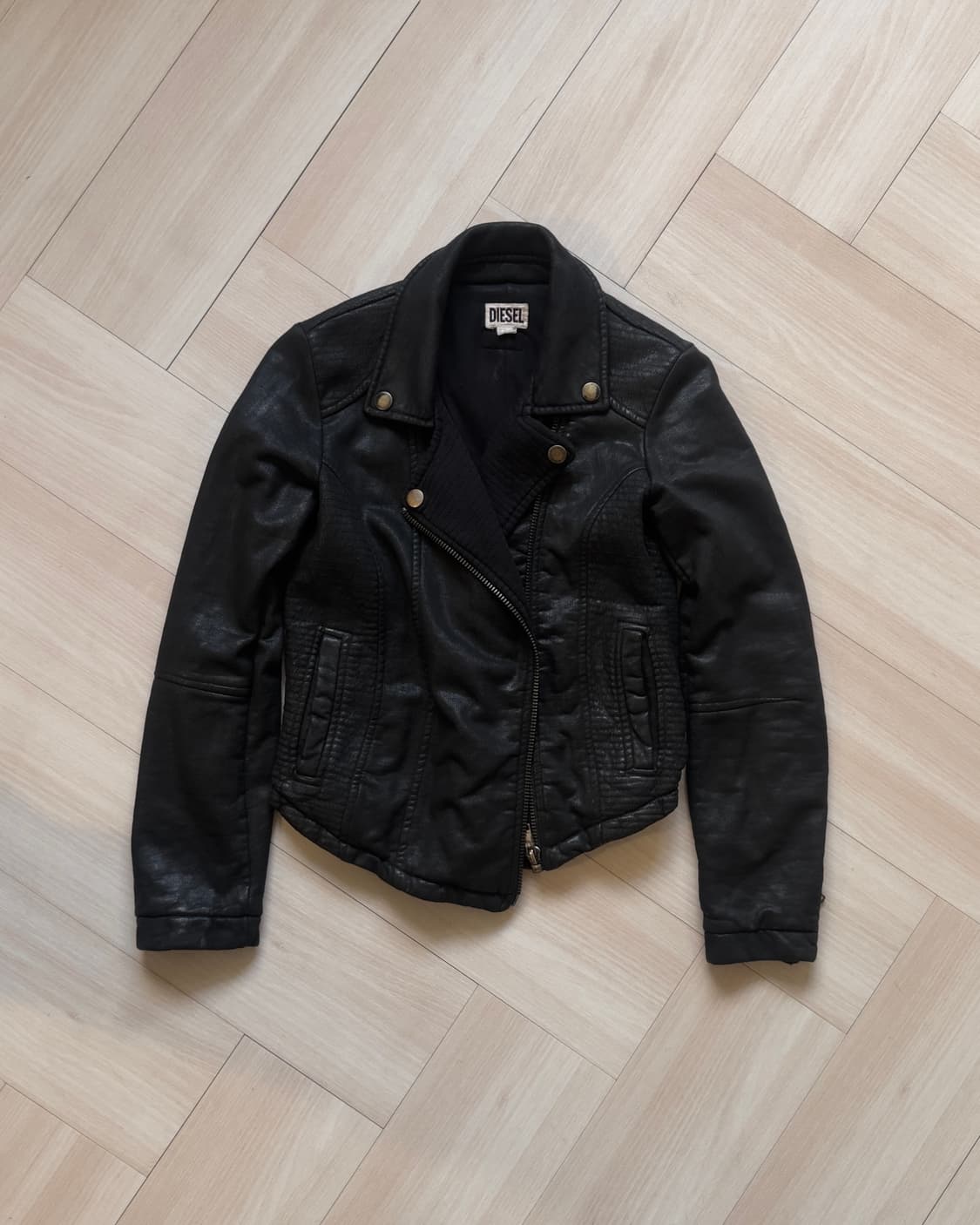 [DIESEL] biker leather jacket  상품이미지1