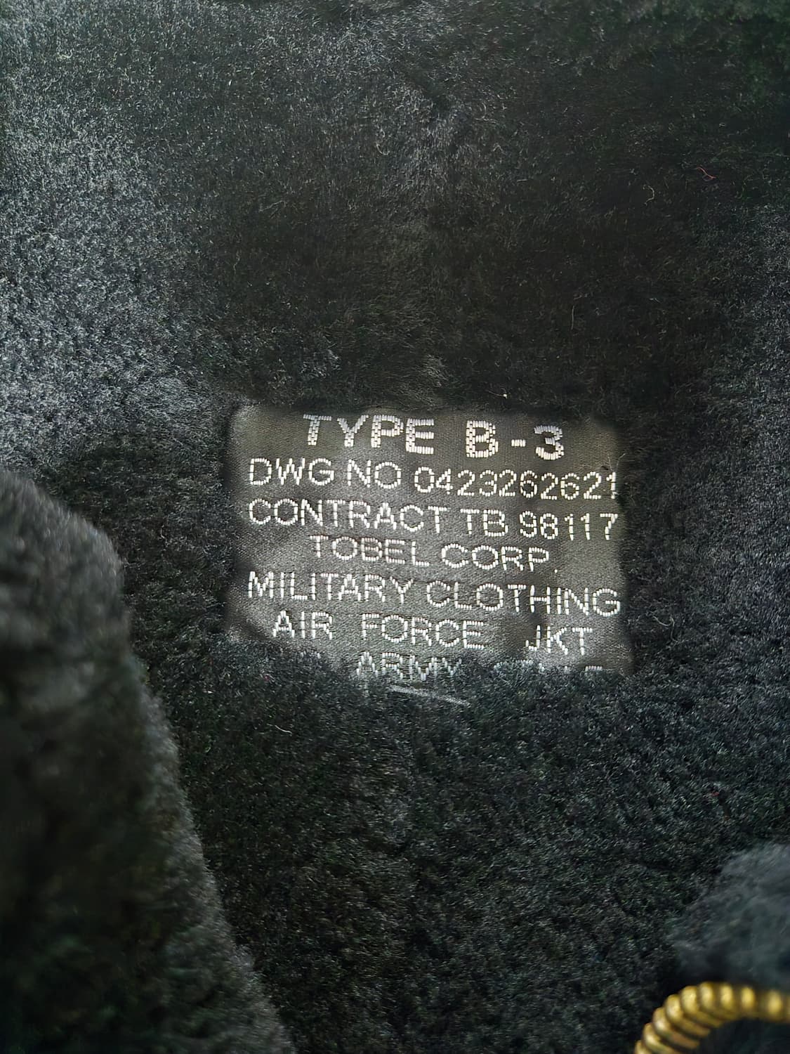 밀리터리 미 공군 램스킨 B-3 무스탕 상품이미지4