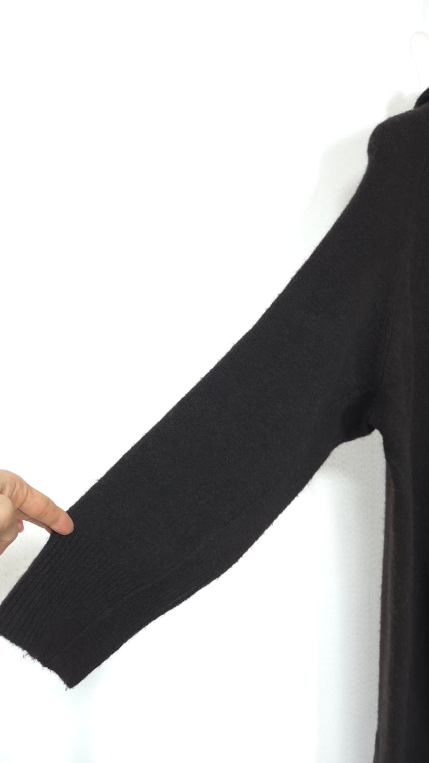 한섬 시스템 루즈핏 레이어드 니트 롱원피스 F 사이즈 상품이미지5