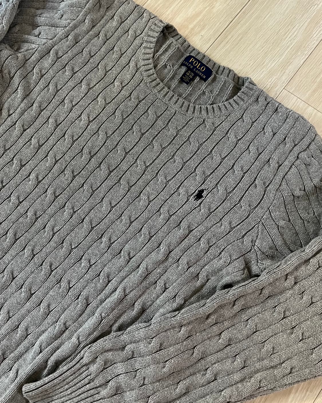 폴로 랄프로렌 그레이 코튼 니트 상품이미지3