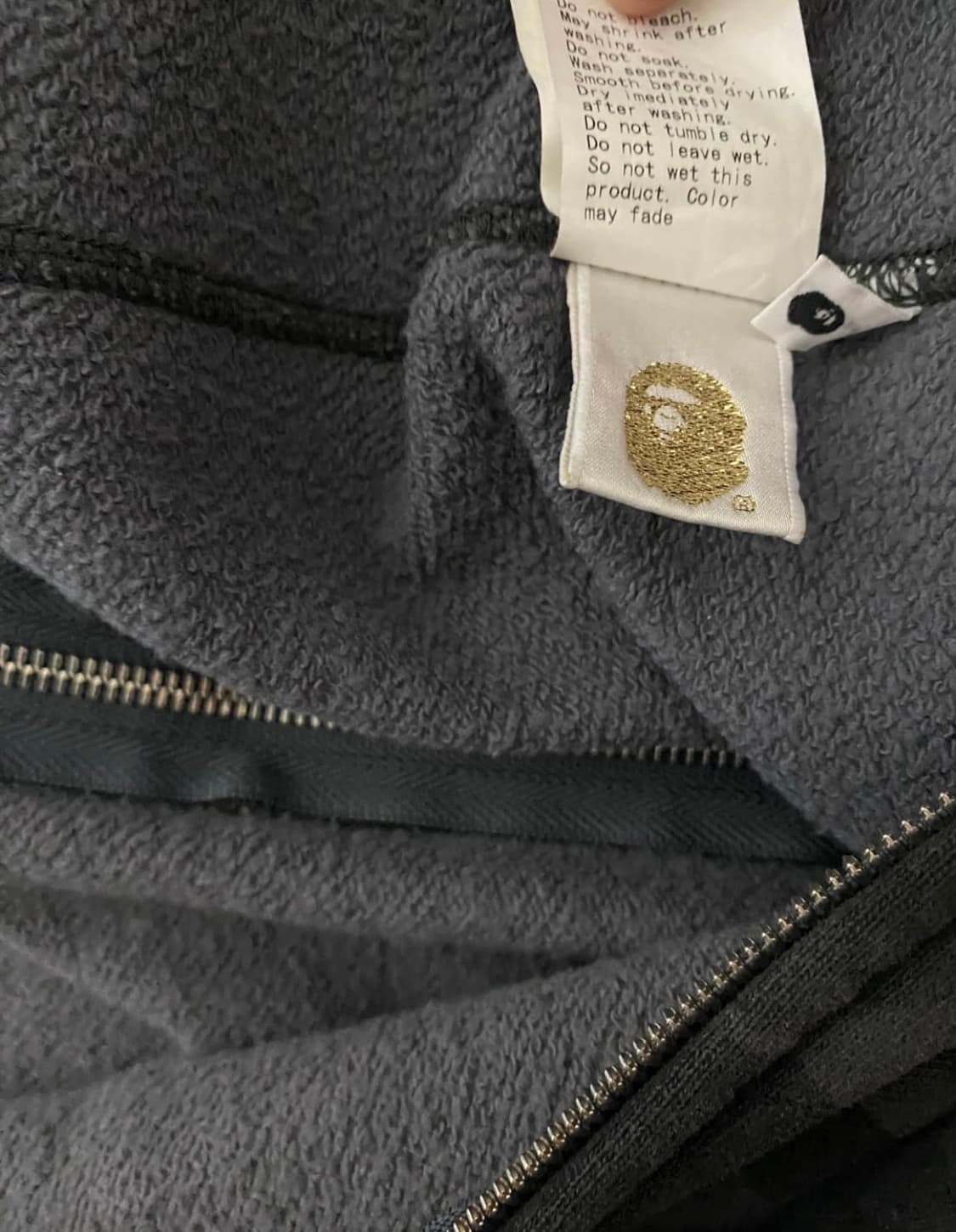 0g 니고 베이프 360 짚 후디 흑계 상품이미지5