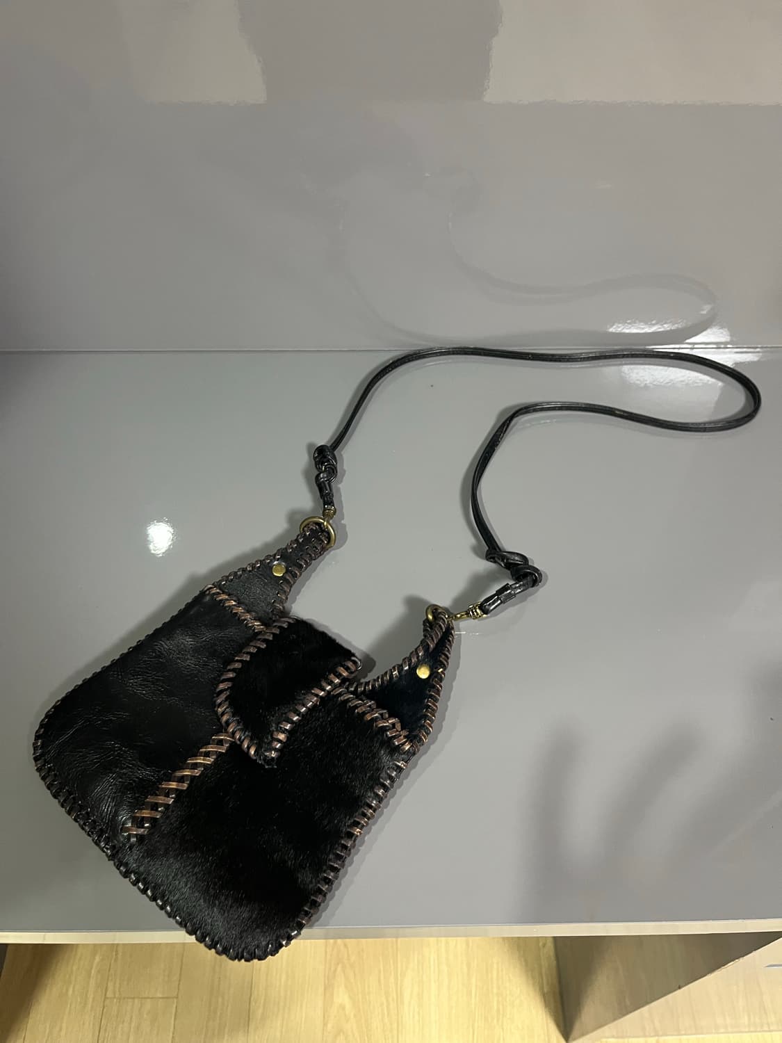 송치가죽 미니백 상품이미지4