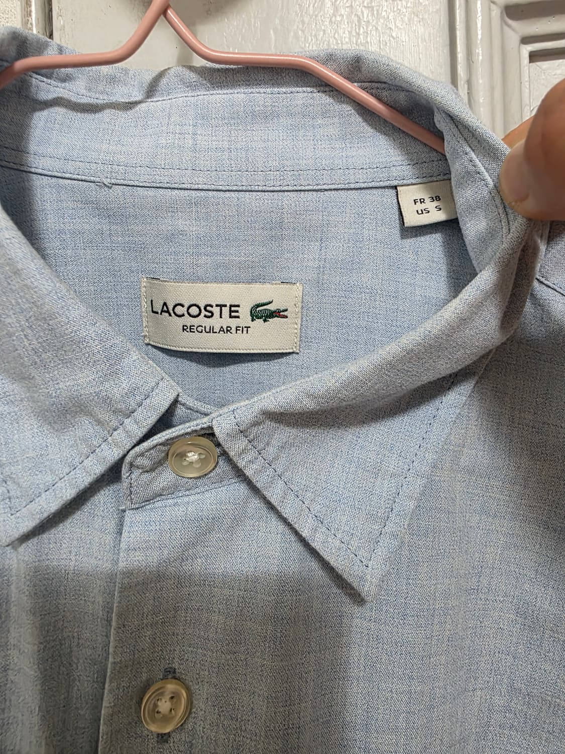 라코스테 투톤 샴브레이 셔츠 95 상품이미지2