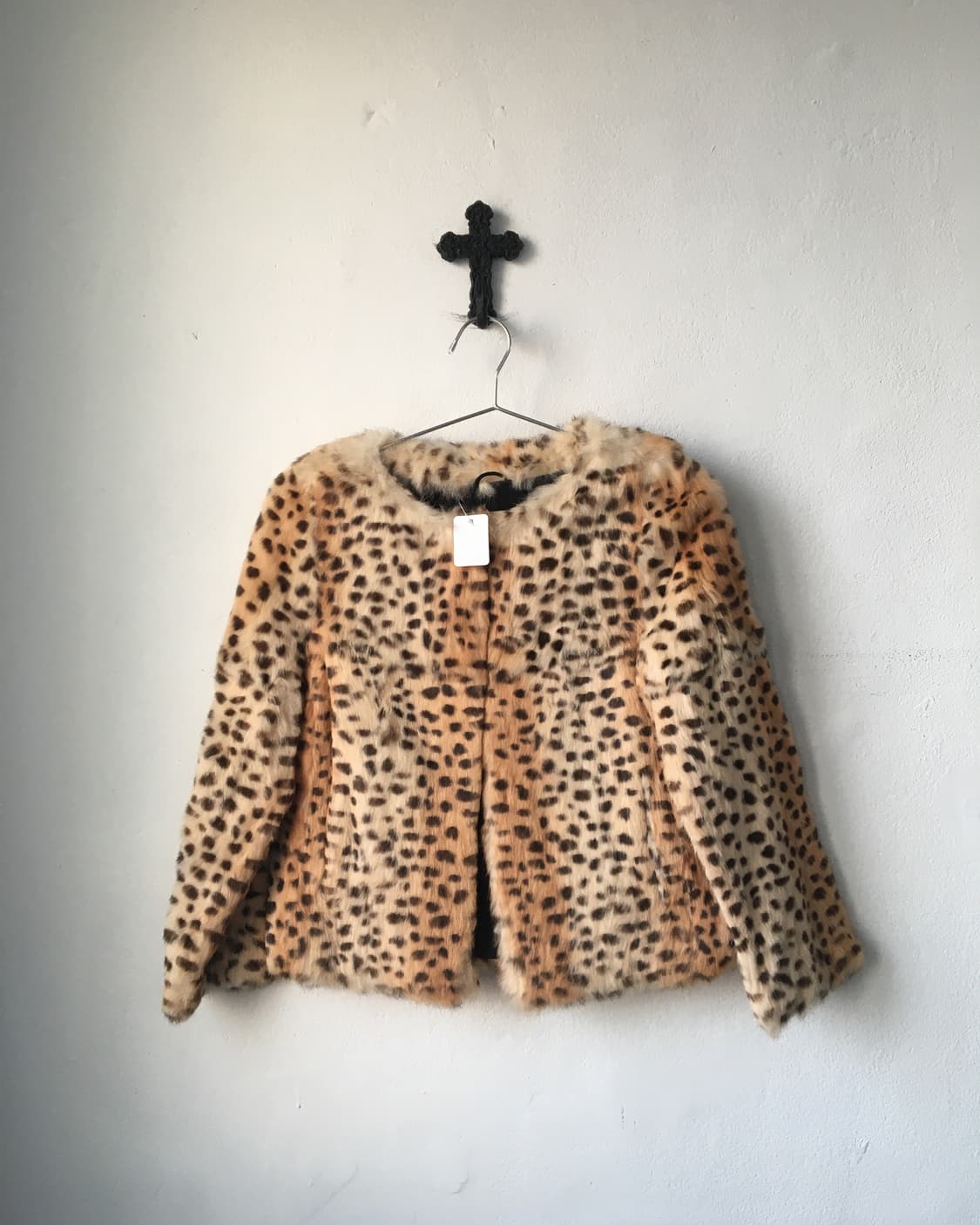 Rabbit fur leopard pattern jaacket 상품이미지2