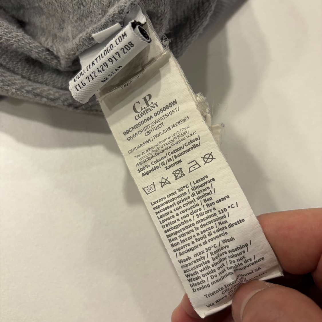 [3XL] 20s CP컴퍼니 고글 스웻 후드집업 그레이 C25 상품이미지8