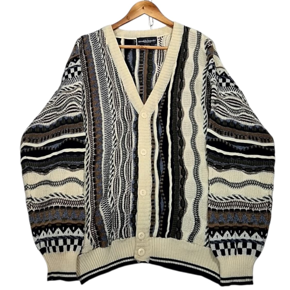 아놀드바시니 케이블 패턴 가디건 상품이미지1