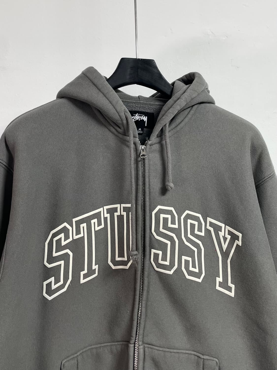 스투시 아웃라인 집 그레이 후드집업 (on.598) 상품이미지2