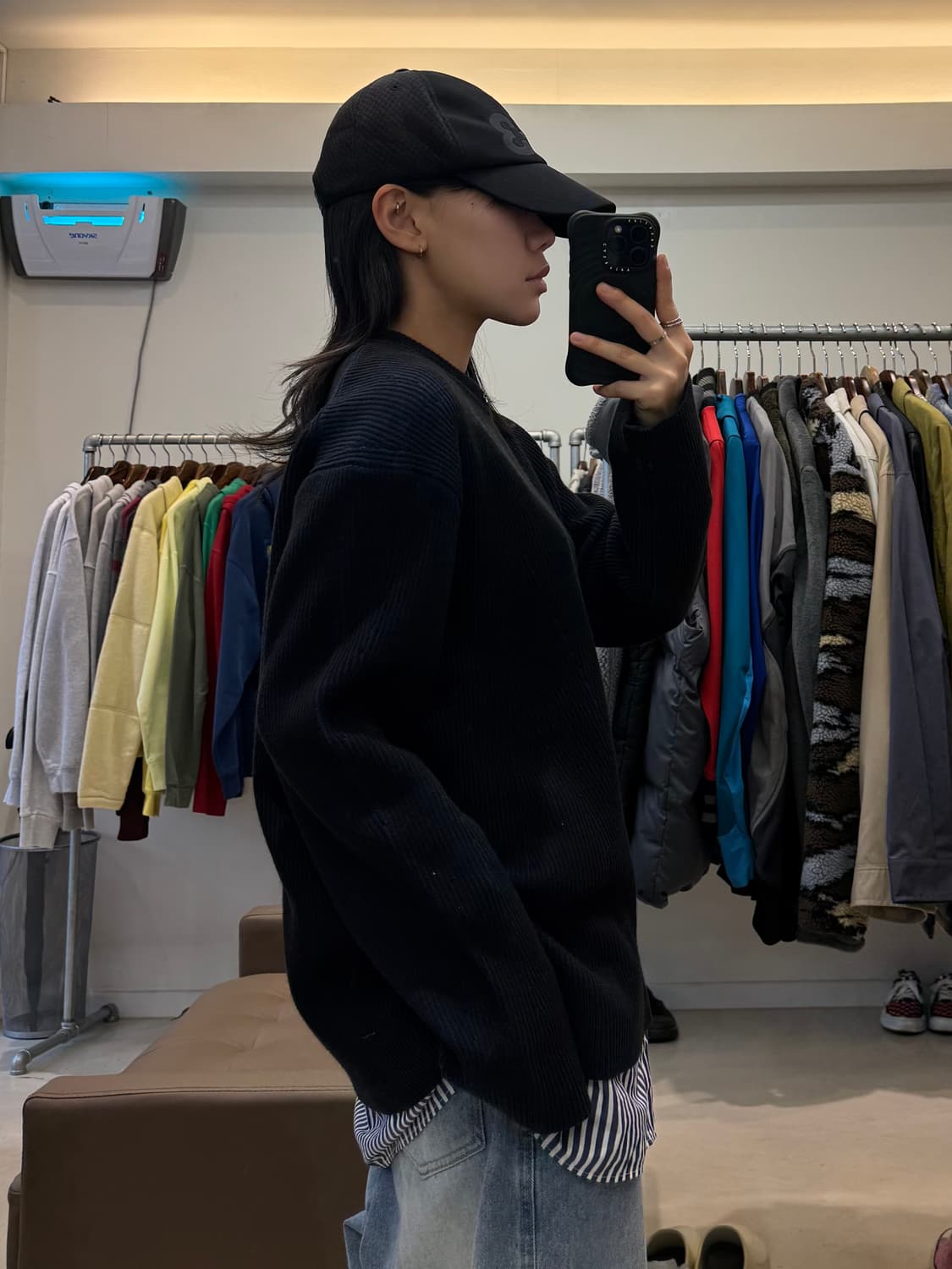 준지 셔츠레이어드 니트 상품이미지7