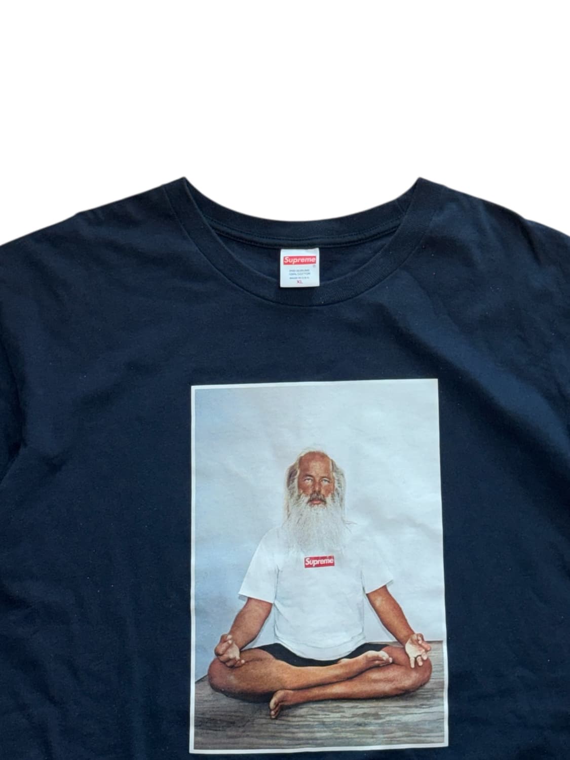 슈프림 릭루빈 21fw 네이비 반팔 티셔츠 상품이미지3