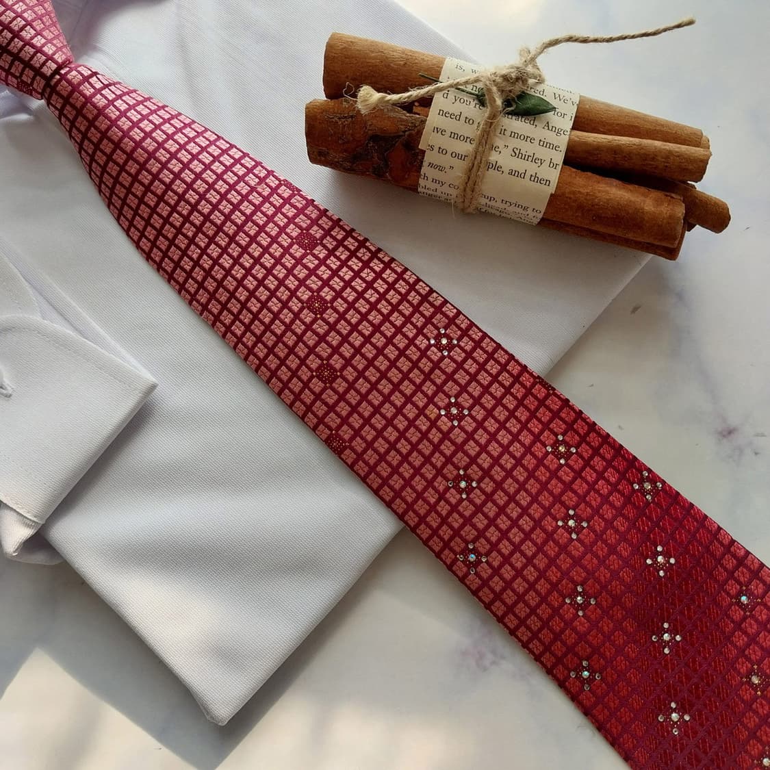 메트로시티 실크 와인 믹스 패턴 넥타이 8.6cm A+등급 K2328 상품이미지6