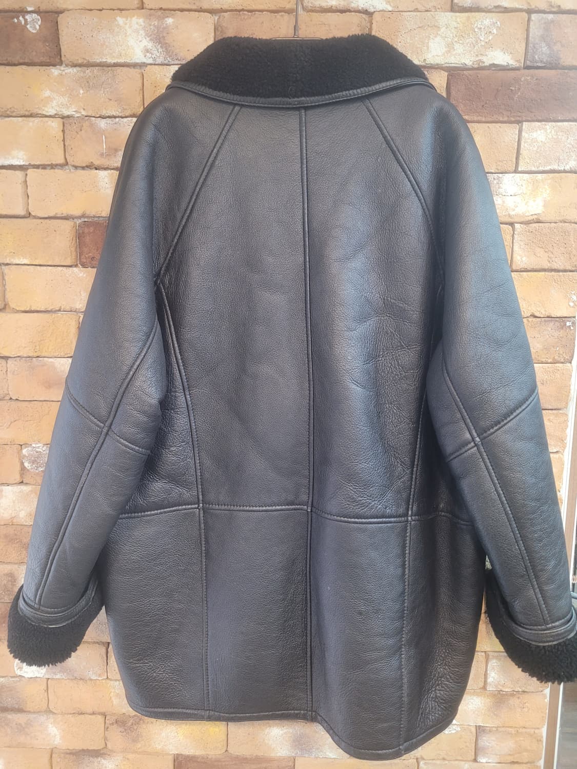 포시타노 빈티지 양가죽 무스탕 코트 105 상품이미지2