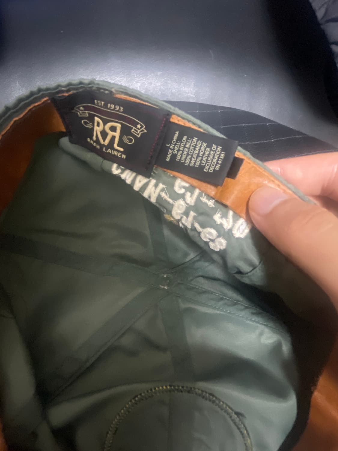 RRL(더블알엘) MA-1 타입 나일론 캡 상품이미지3