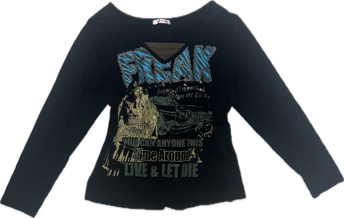 빈티지펑크 프린팅 롱슬리브 상품이미지1