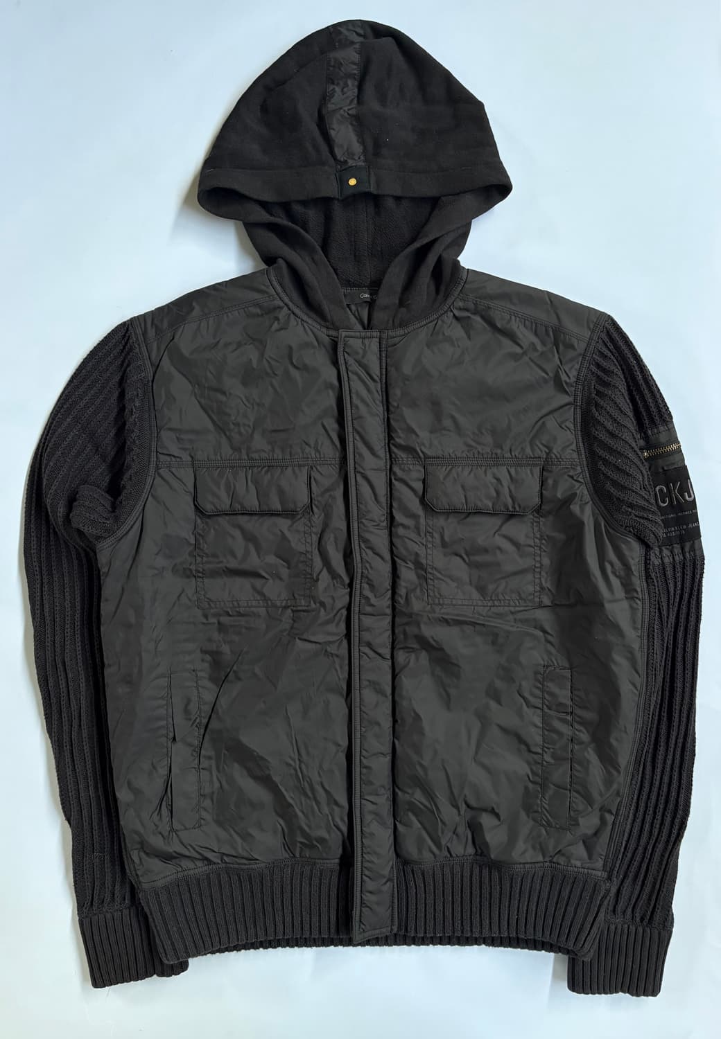 캘빈클라인 패딩 니트집업 상품이미지2