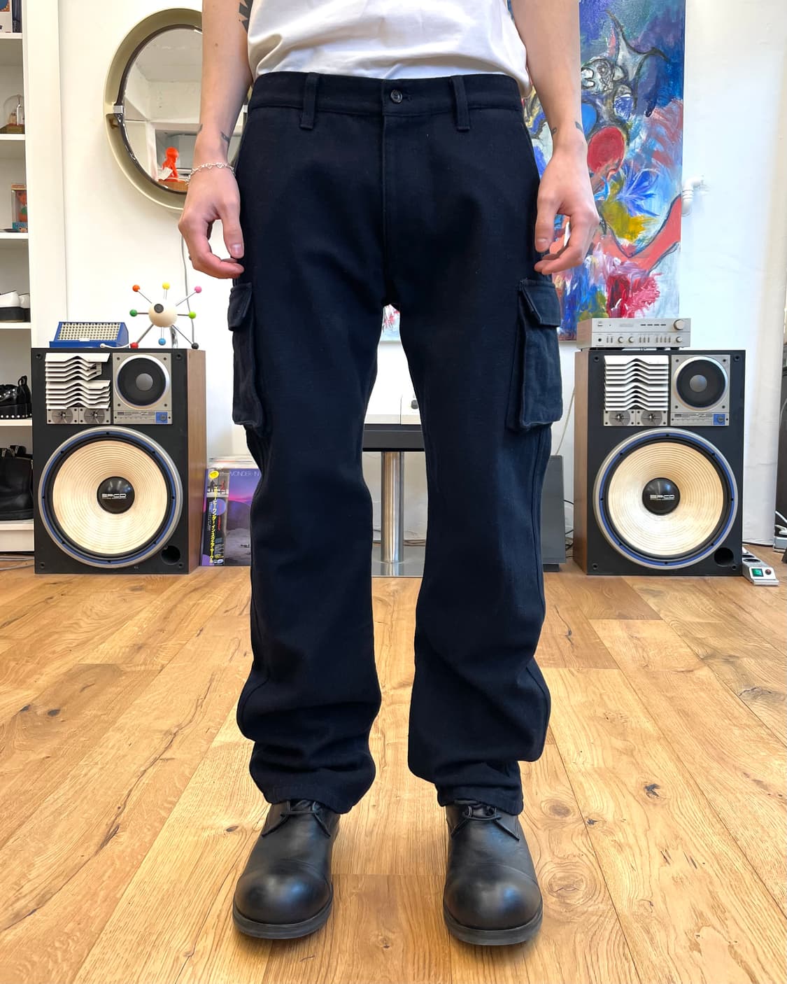 [S] 꼼데가르송 옴므 울 카고 팬츠 상품이미지3