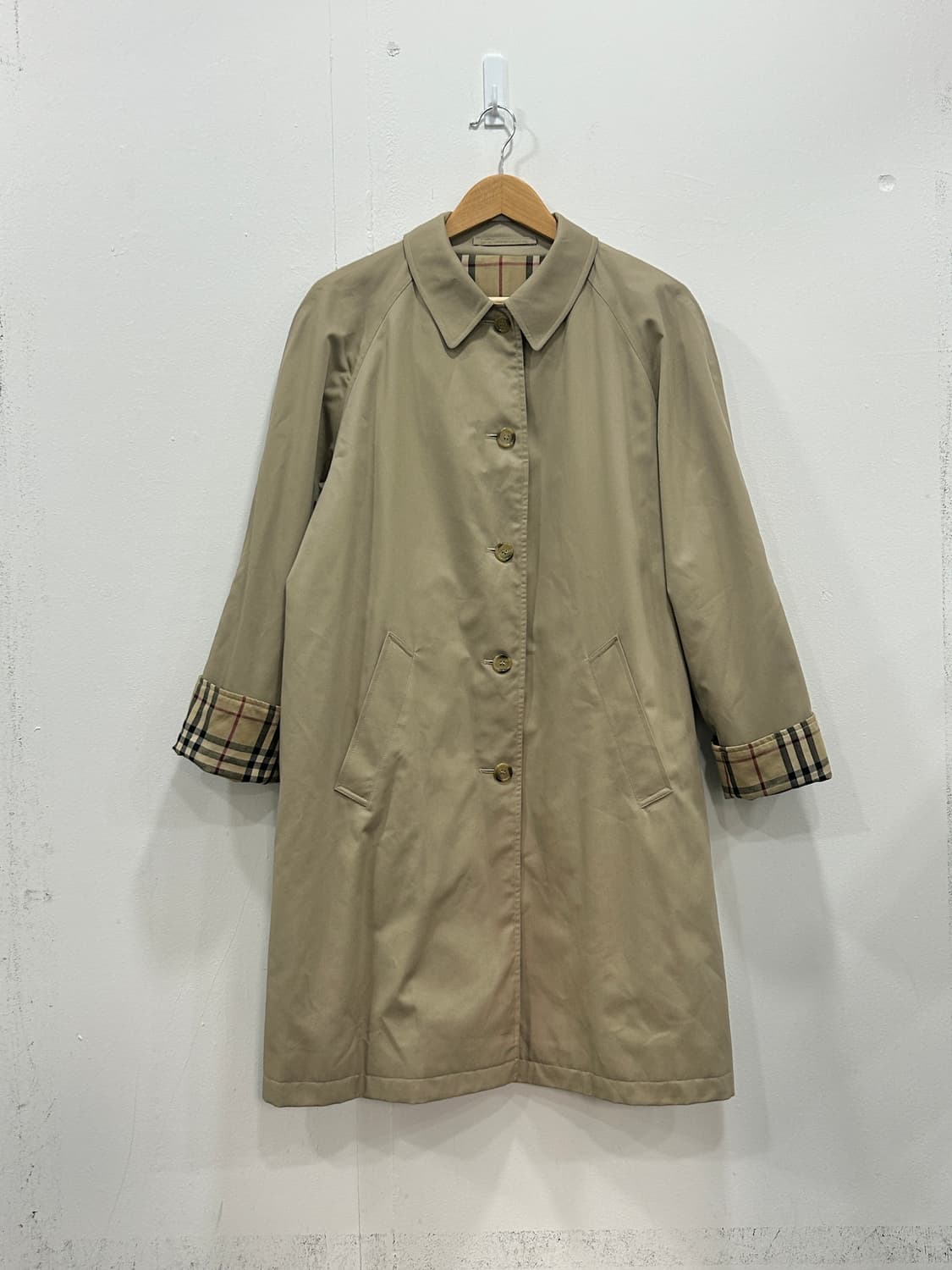 버버리 노바체크 싱글코트 트렌치코트 여성 66 상품이미지5