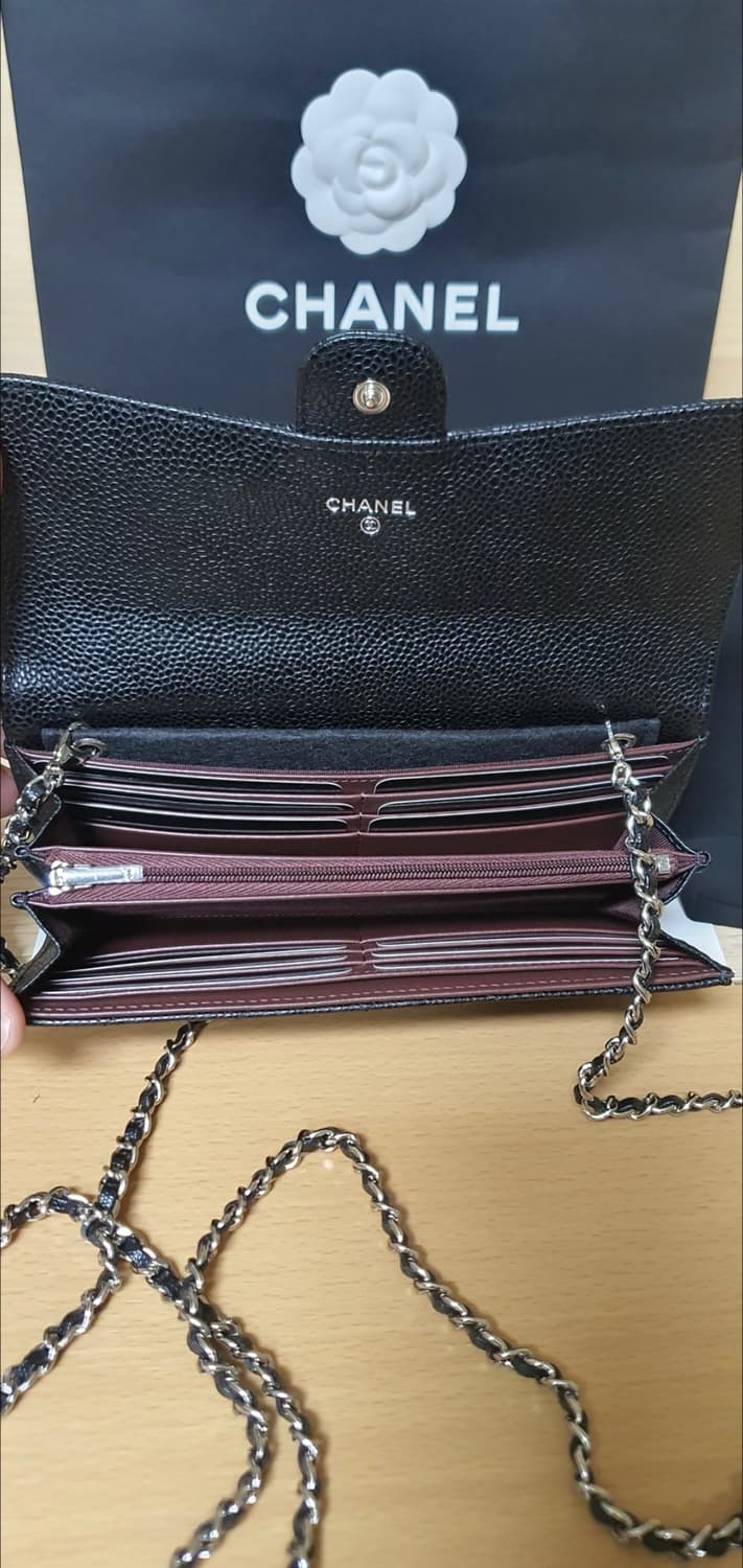 (미사용)샤넬 캐비어 지갑/장지갑 새상품급 정품(감정O) 상품이미지8