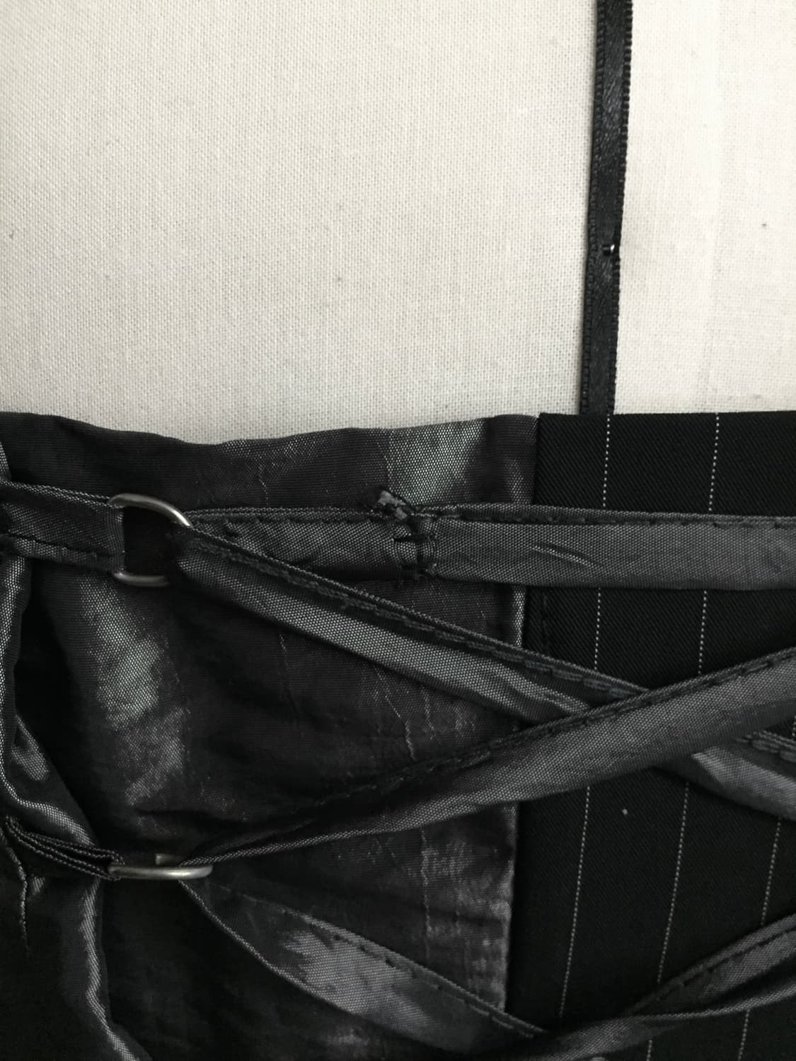 y2k펑크 그런지 고딕 patch mixed laceup dress 상품이미지5