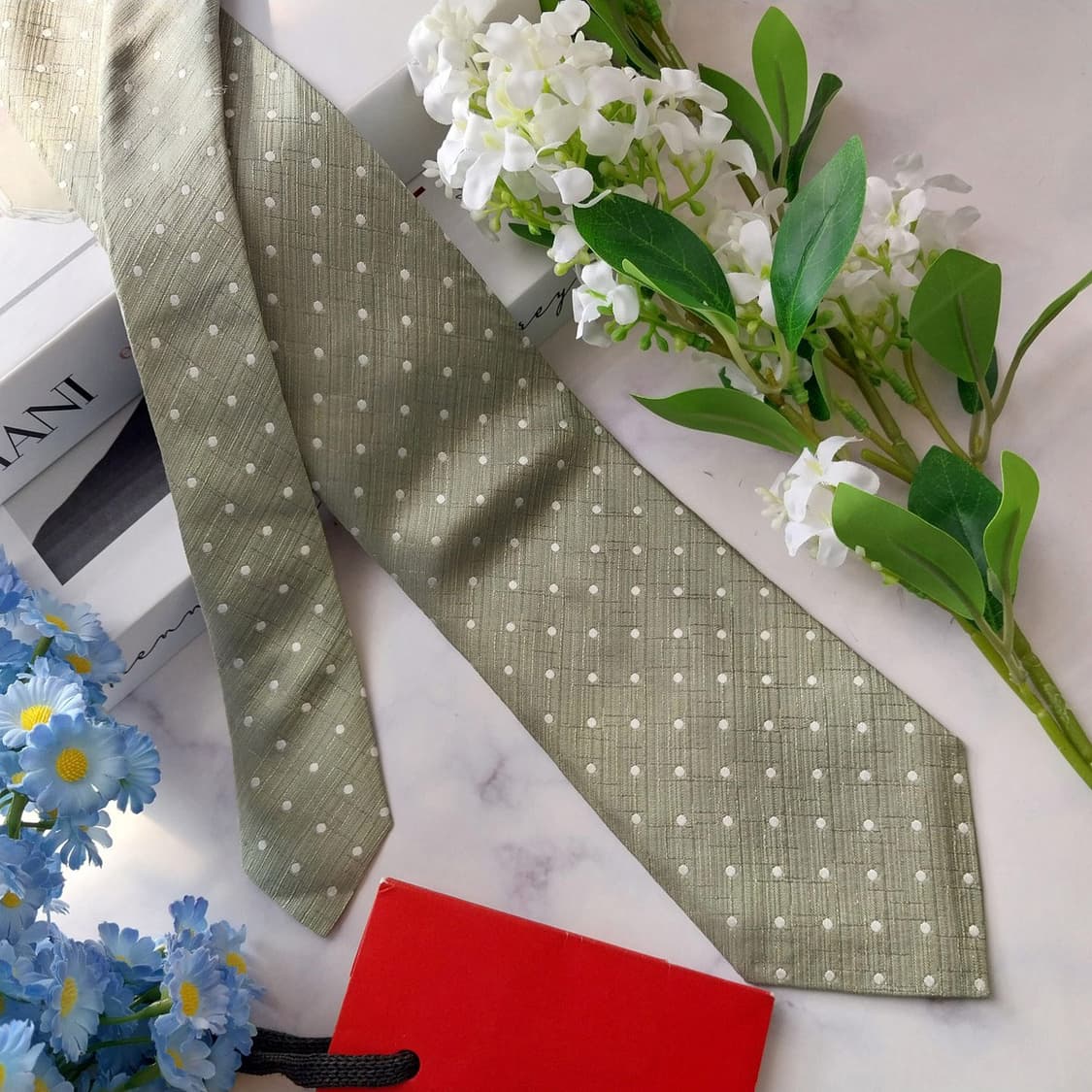 아르마니 꼴레지오니 실크 도트 넥타이 8.5cm A+등급 A1587
 상품이미지2