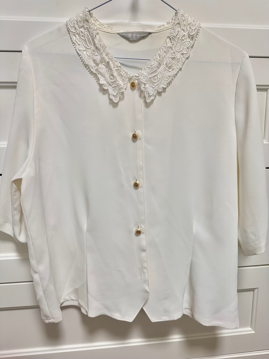 크림 금장 블라우스 상품이미지1