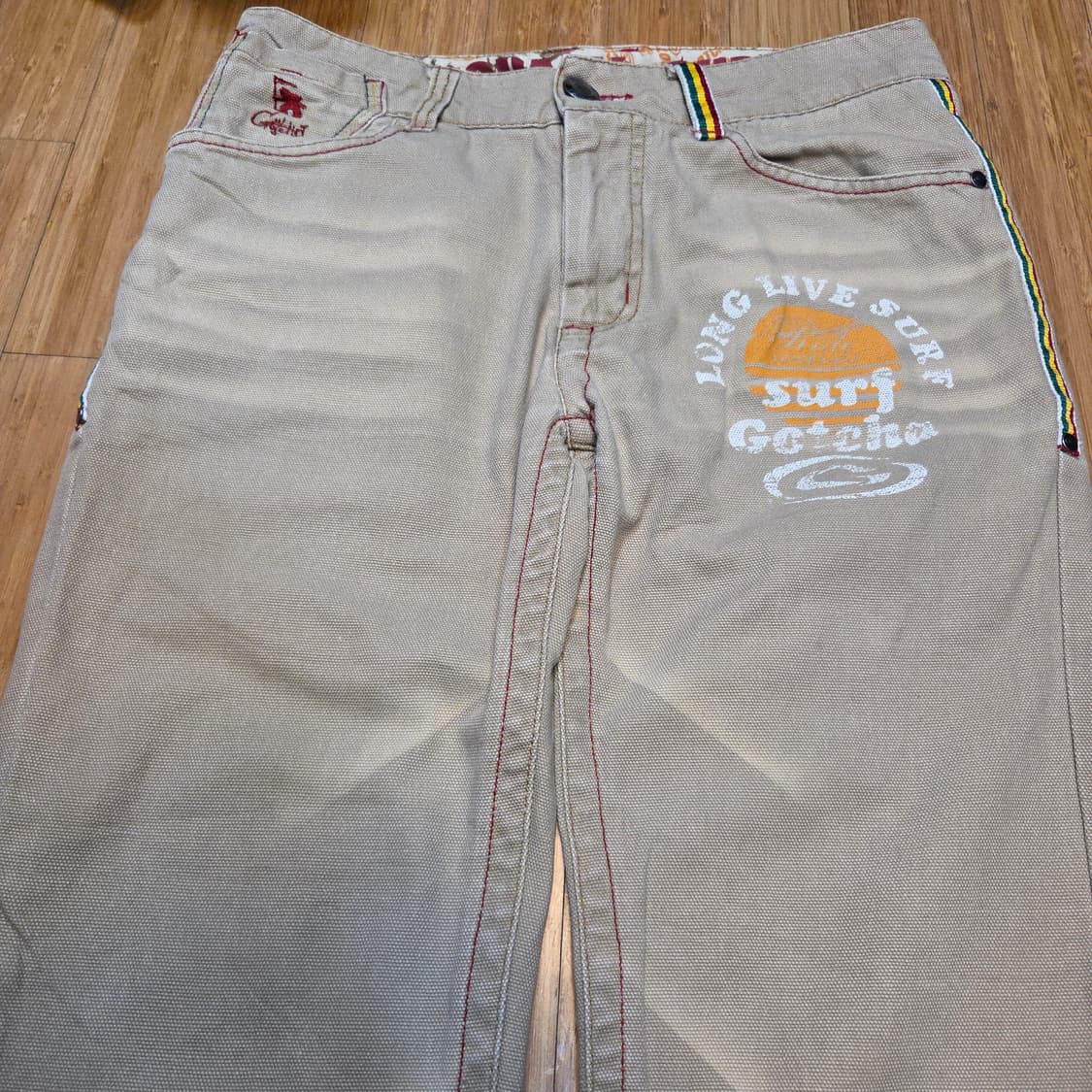 JPN GOTCHA SURF 갓챠서프 프린팅 데님 팬츠 (32in) 상품이미지3