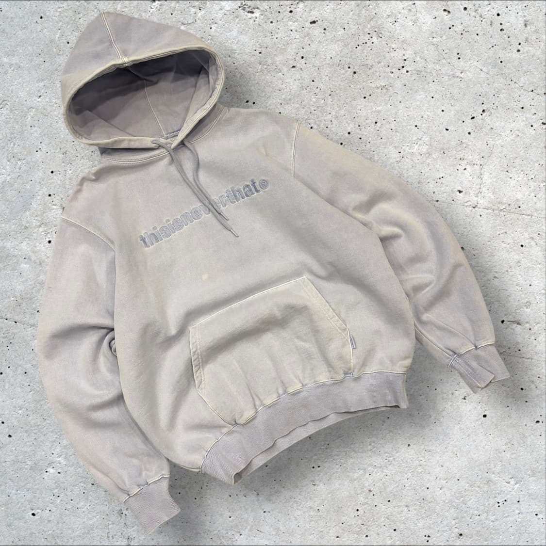 [M] 디스이즈네버댓 피그먼트 워싱 후드티 하늘 C615 상품이미지1