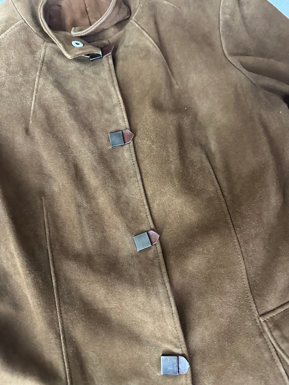 스웨이드 가죽 자켓 made in Italia 상품이미지4