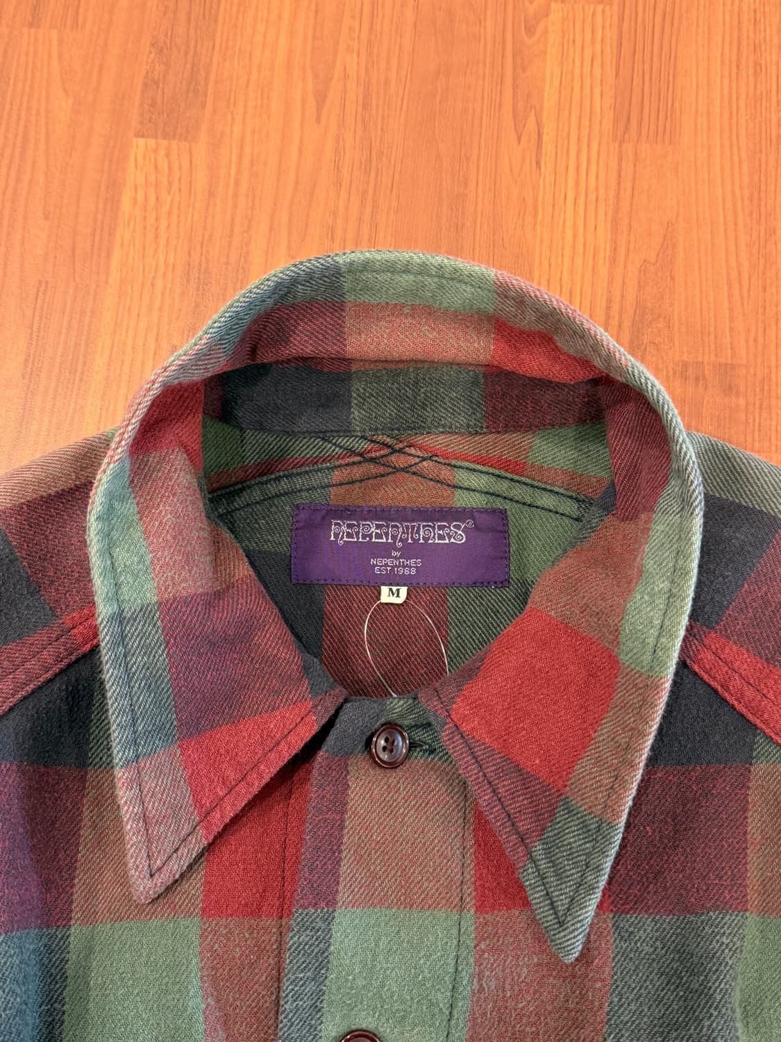 Nepenthes 네펜데스 플란넬 체크 셔츠 (made in Japan) 상품이미지7