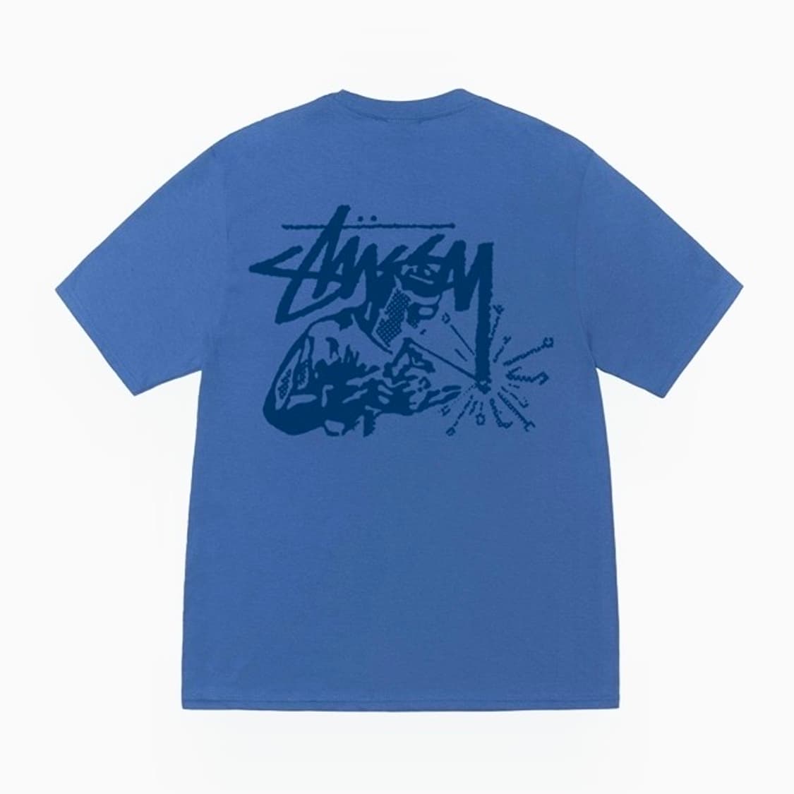 stussy 스투시 웰더 티셔츠 블루 (새상품) 상품이미지1