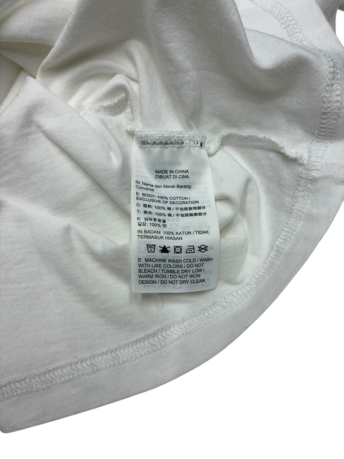 Converse 클래식 로고 반팔 티셔츠 XL 상품이미지4